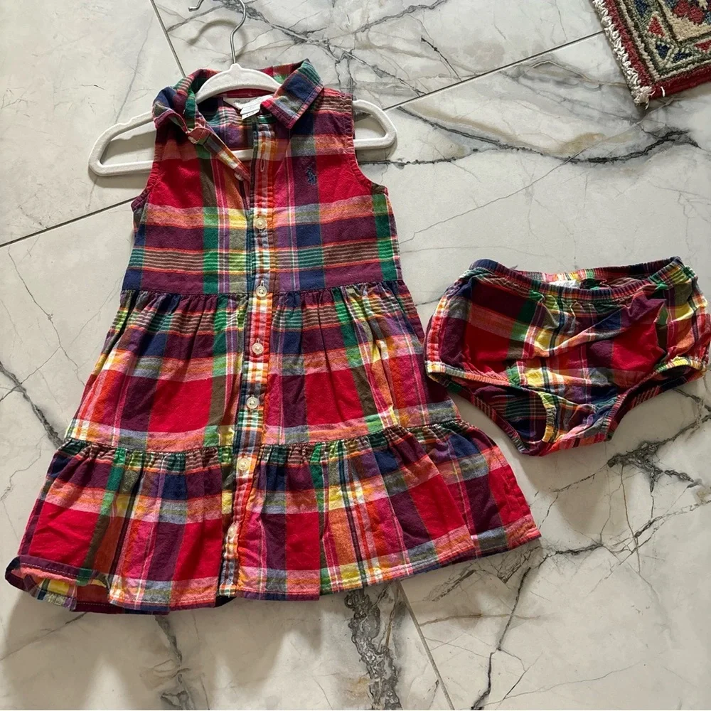 Ralph Lauren Multicolor Plaid Dress